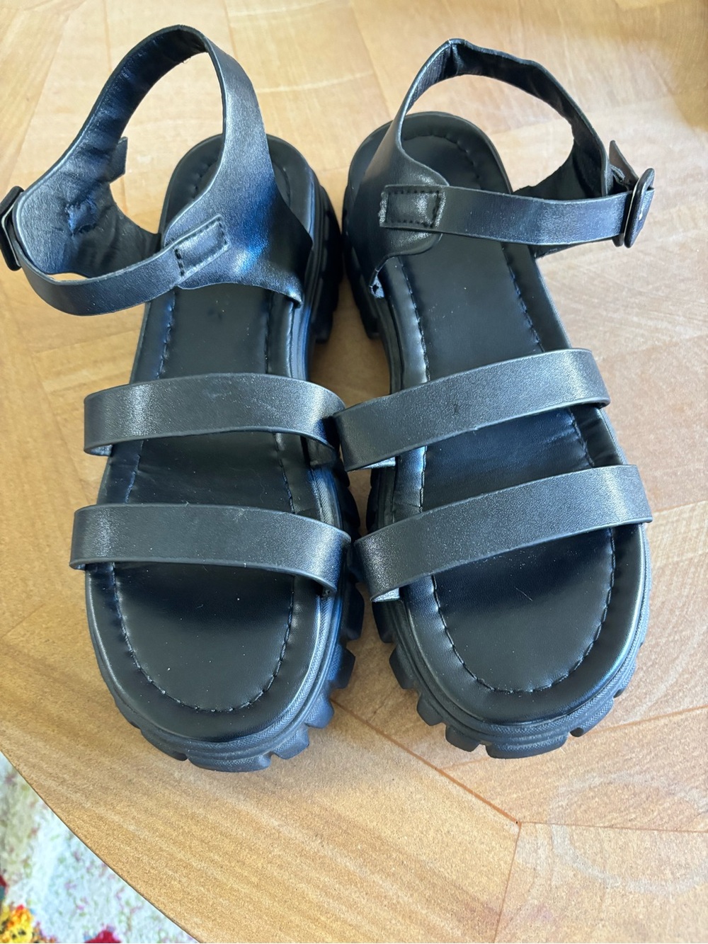 Black Strappy Sandals - Comfortable Everyday Shoes